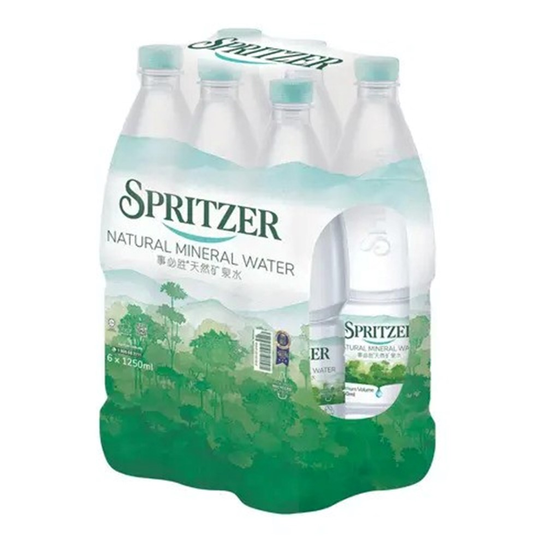 medium (1) SPRITZER MINERAL WATER 6X1.25L